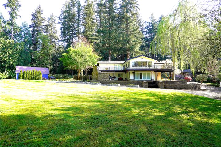 The house from across the lawn
