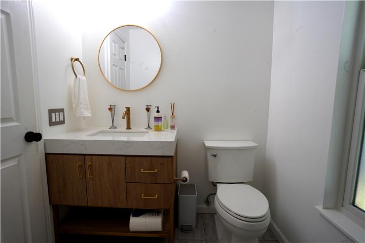 Upstairs half bath