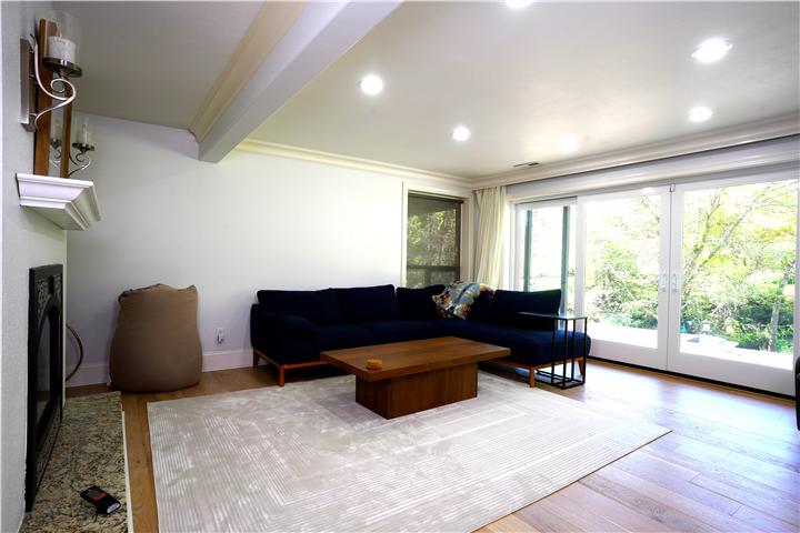 Family room opening to the patio